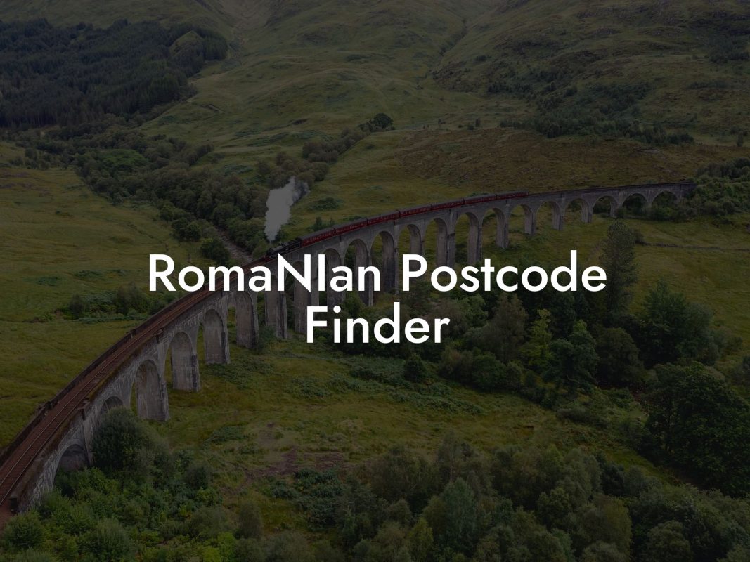 RomaNIan Postcode Finder