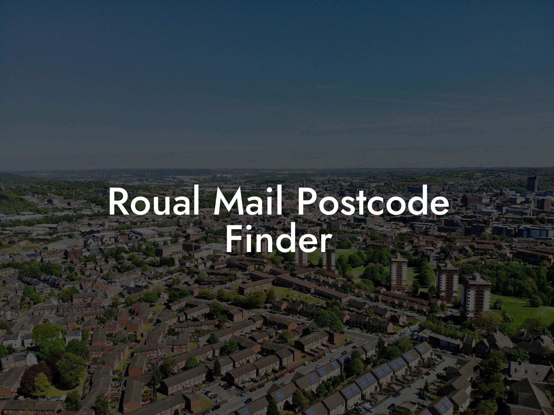 Roual Mail Postcode Finder