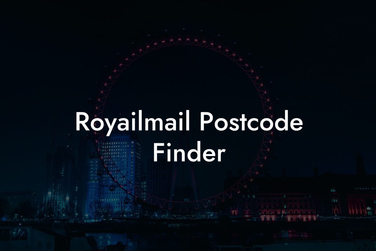 Royailmail Postcode Finder