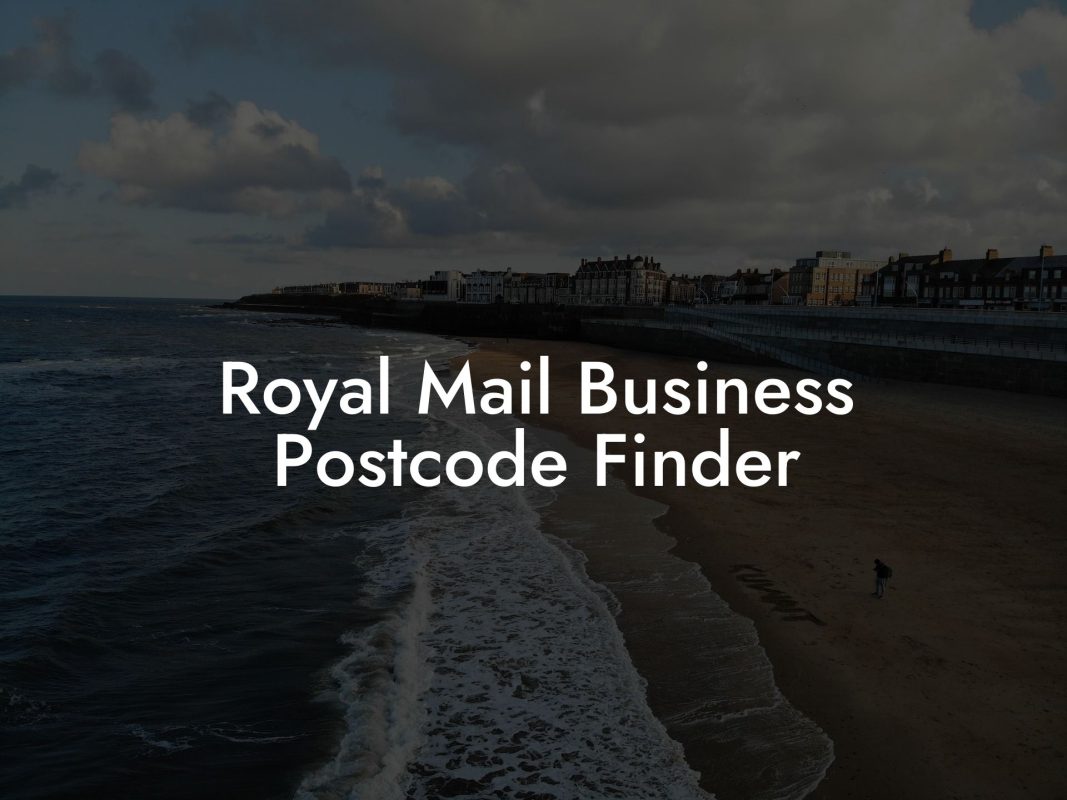 Royal Mail Business Postcode Finder