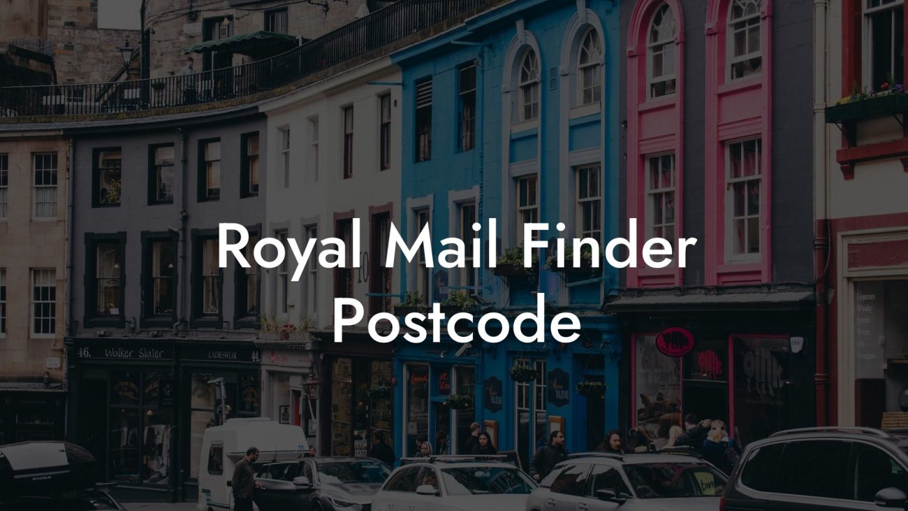 Royal Mail Finder Postcode