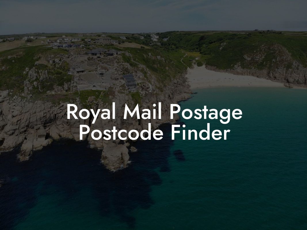 Royal Mail Postage Postcode Finder