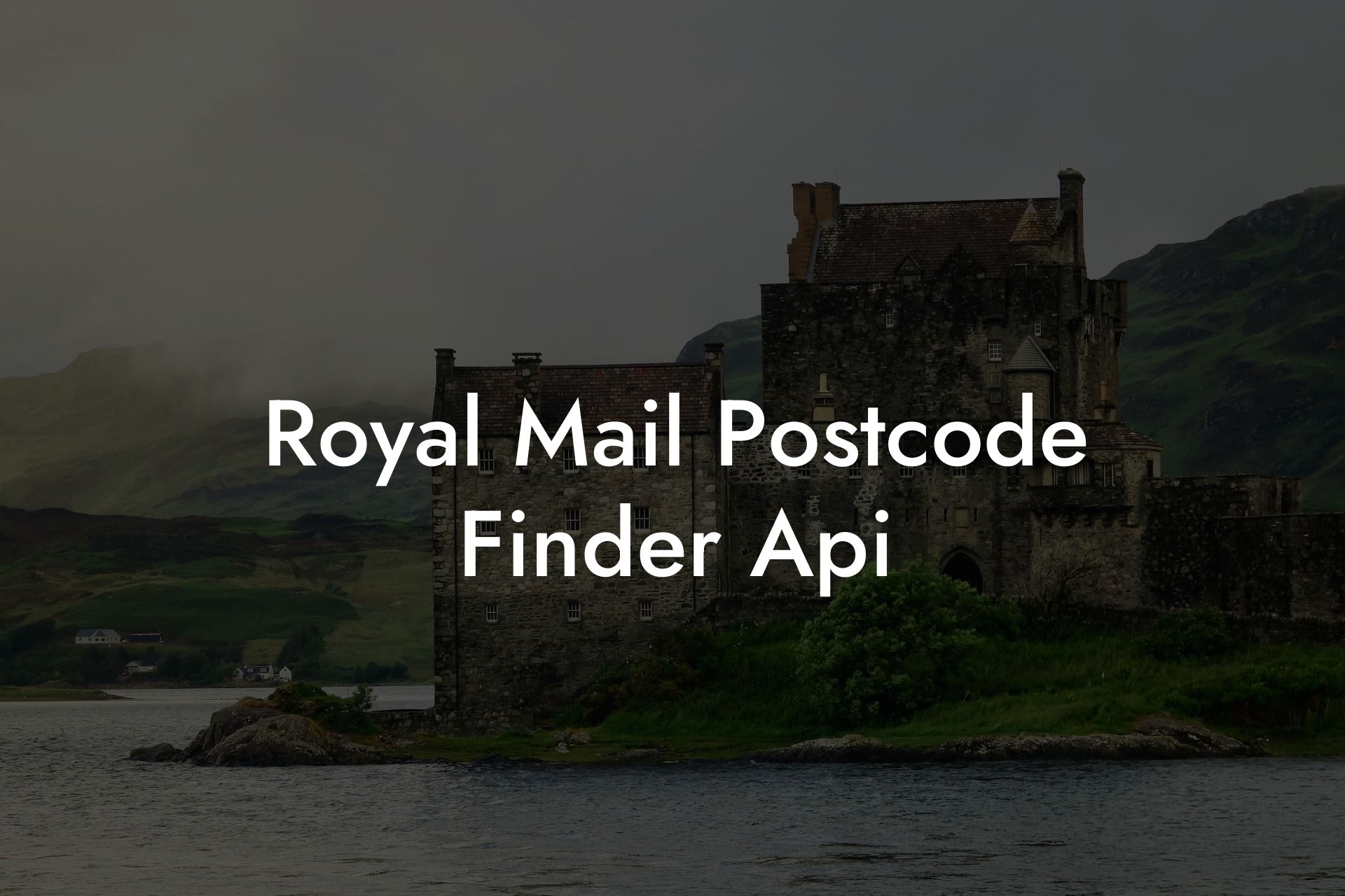 Royal Mail Postcode Finder Api