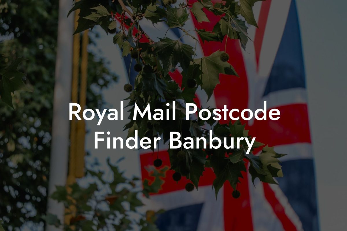 Royal Mail Postcode Finder Banbury