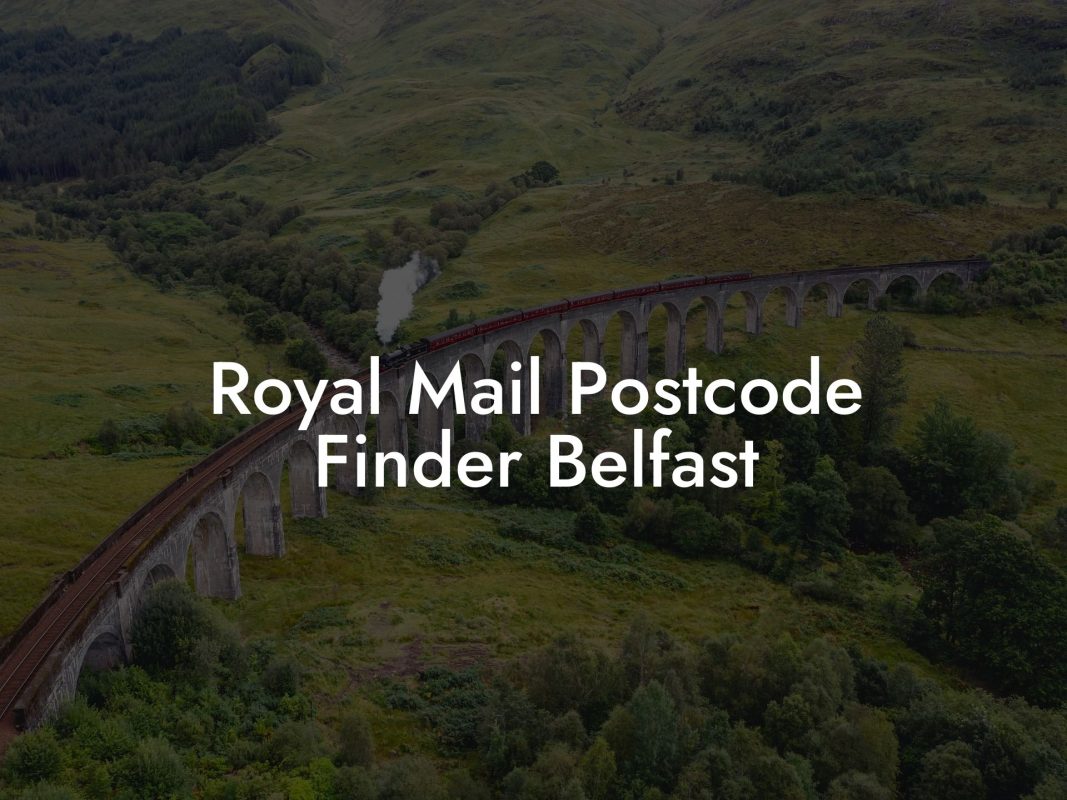 Royal Mail Postcode Finder Belfast