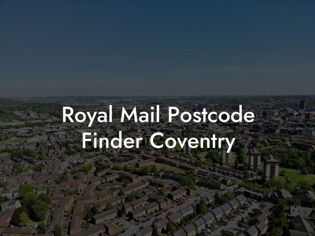 Royal Mail Postcode Finder Coventry