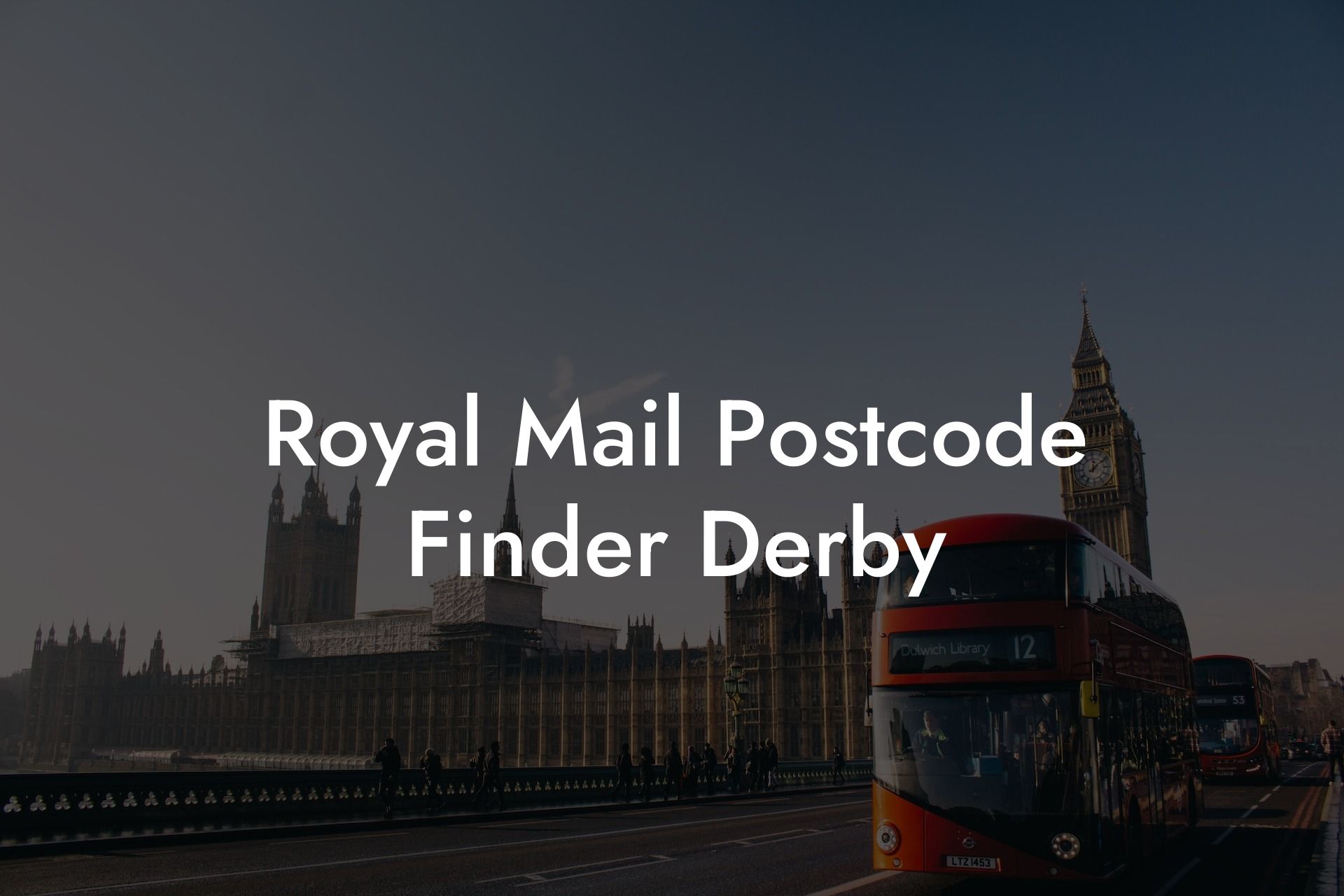 Royal Mail Postcode Finder Derby