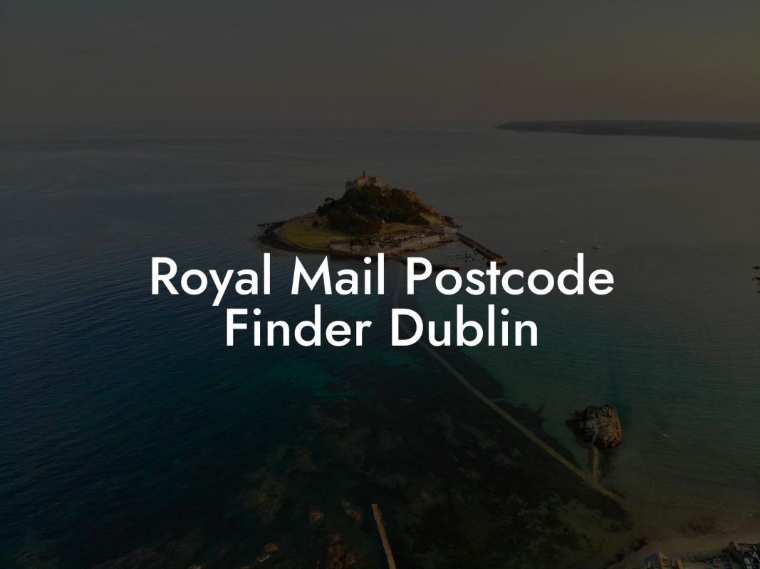 Royal Mail Postcode Finder Dublin