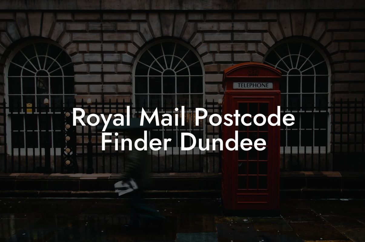 Royal Mail Postcode Finder Dundee