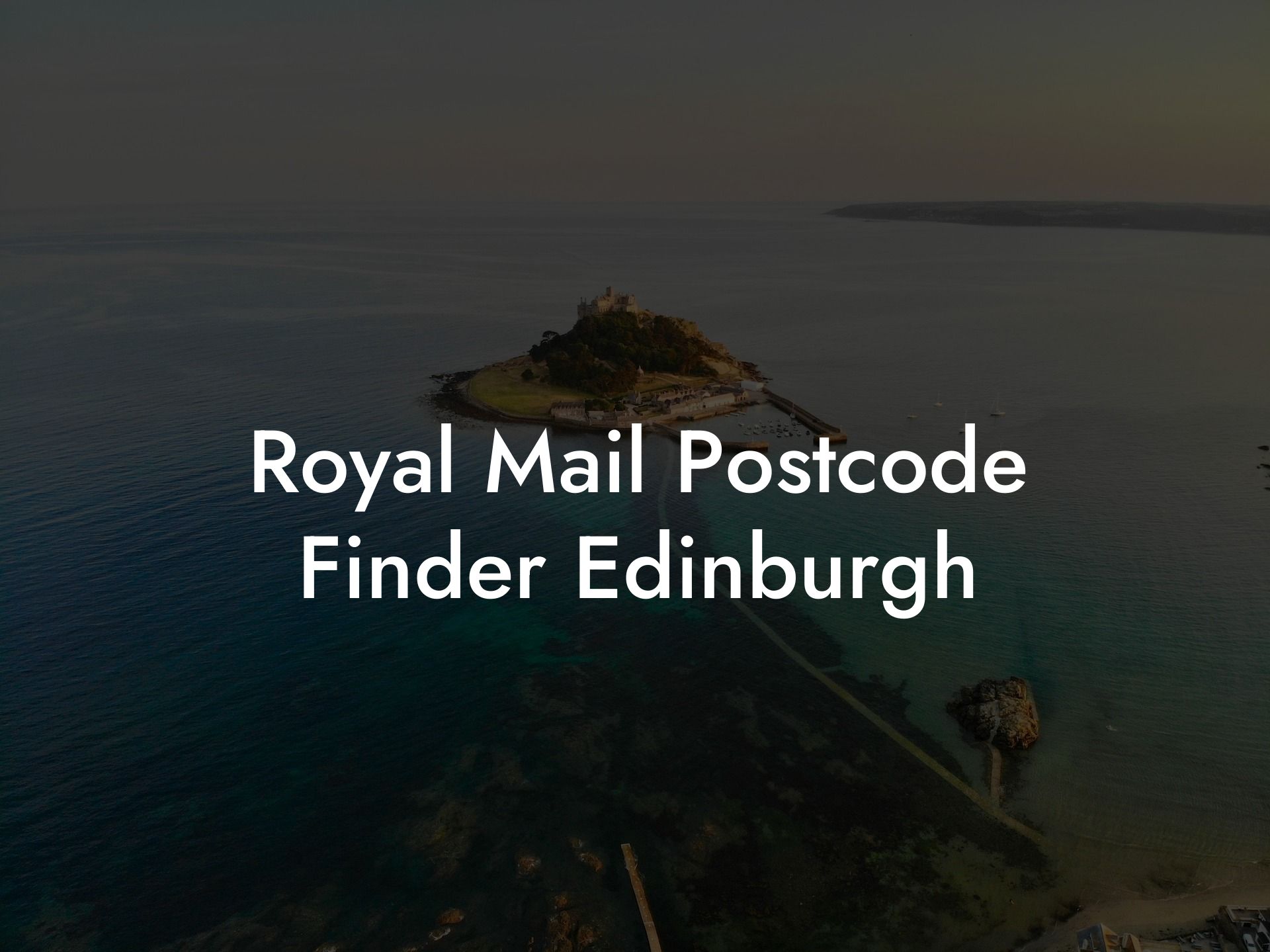 Royal Mail Postcode Finder Edinburgh