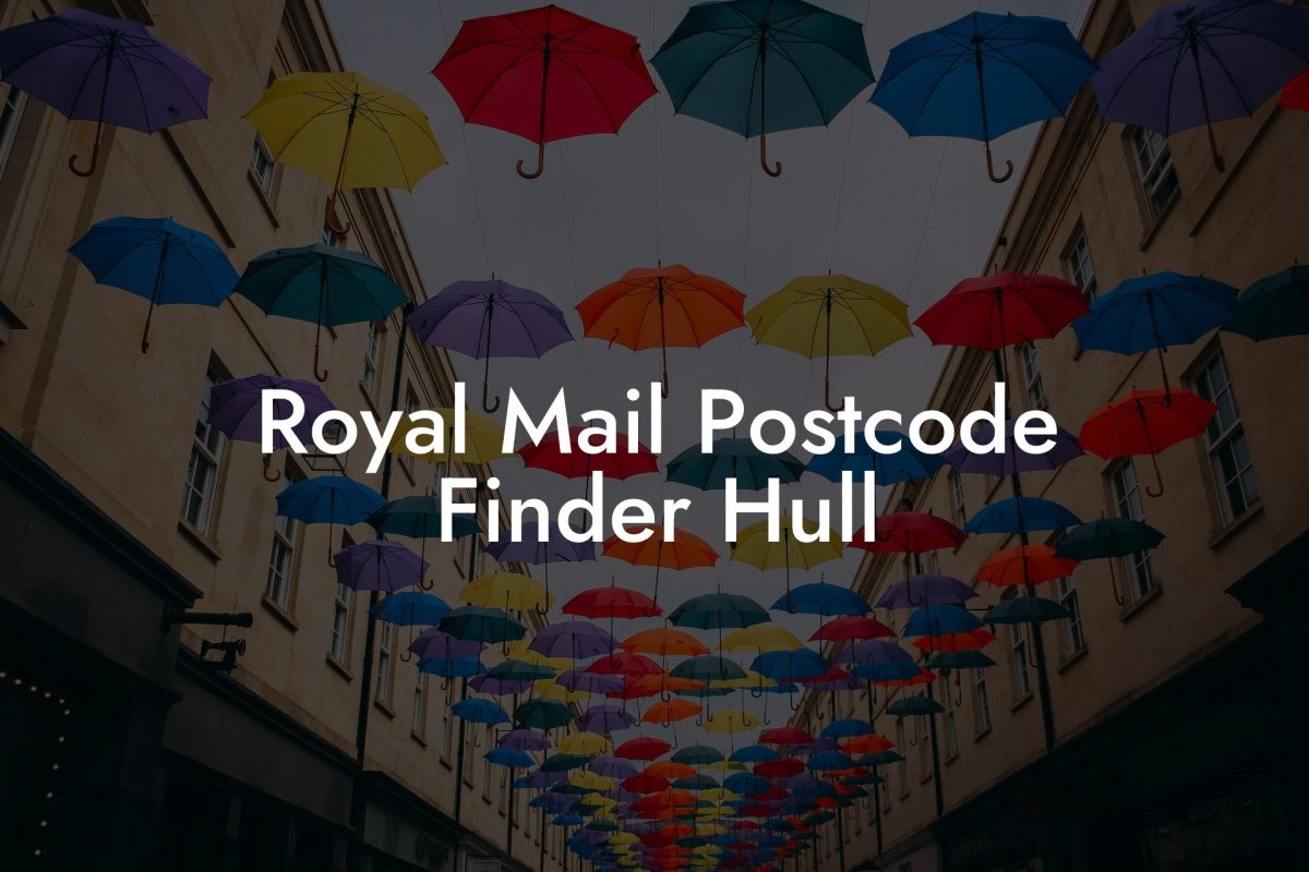 Royal Mail Postcode Finder Hull