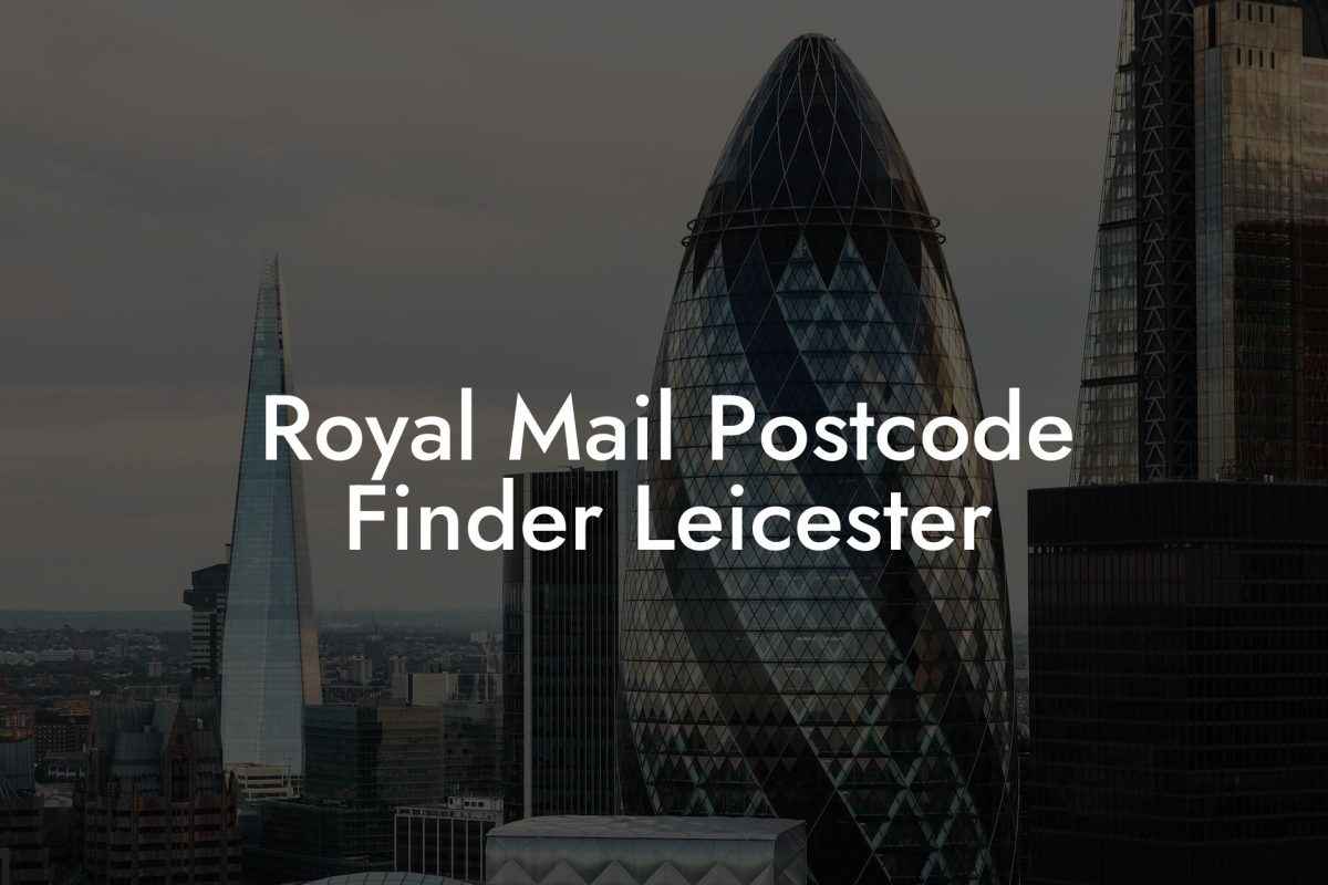 Royal Mail Postcode Finder Leicester