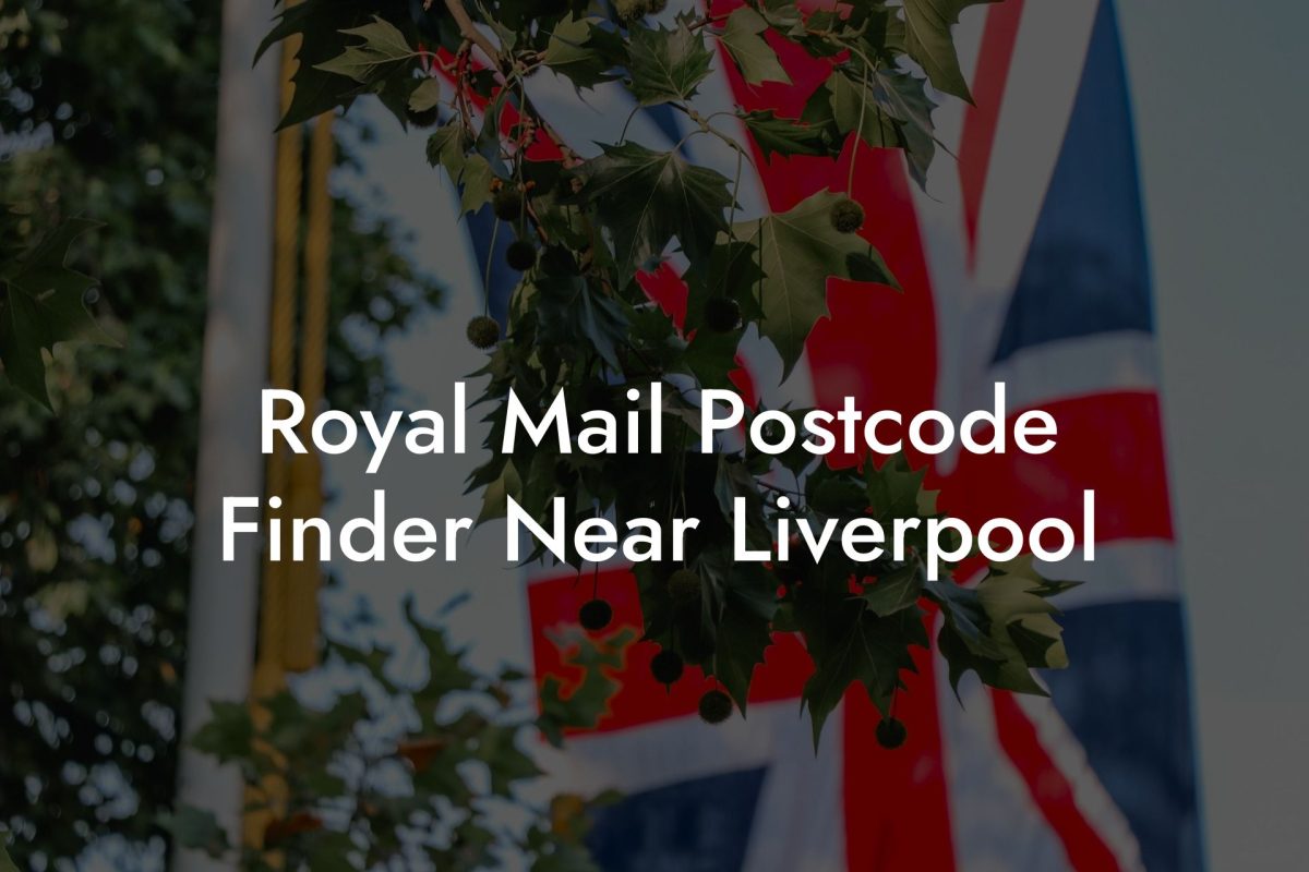 Royal Mail Postcode Finder Near Liverpool