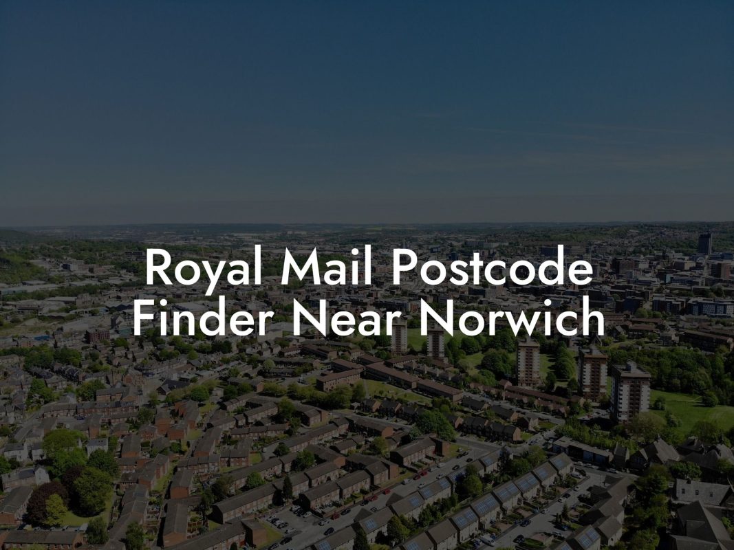 Royal Mail Postcode Finder Near Norwich