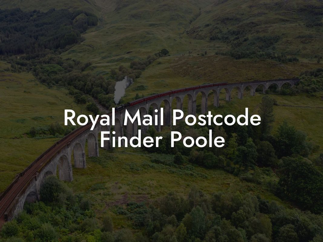 Royal Mail Postcode Finder Poole