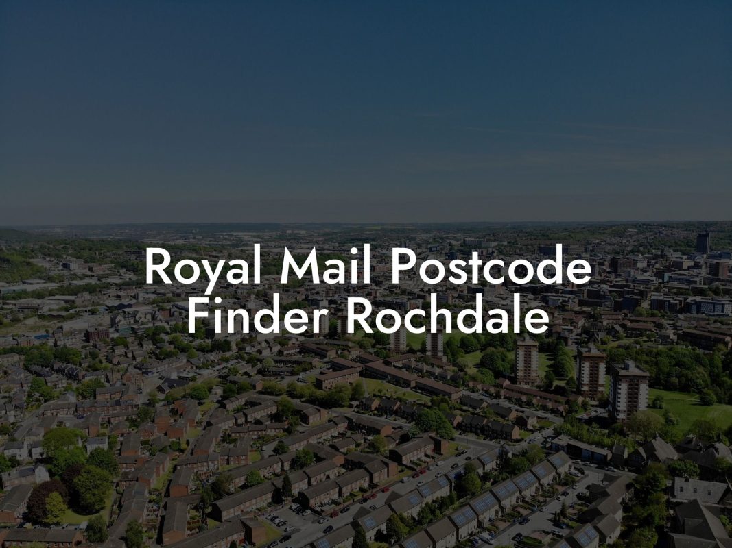 Royal Mail Postcode Finder Rochdale