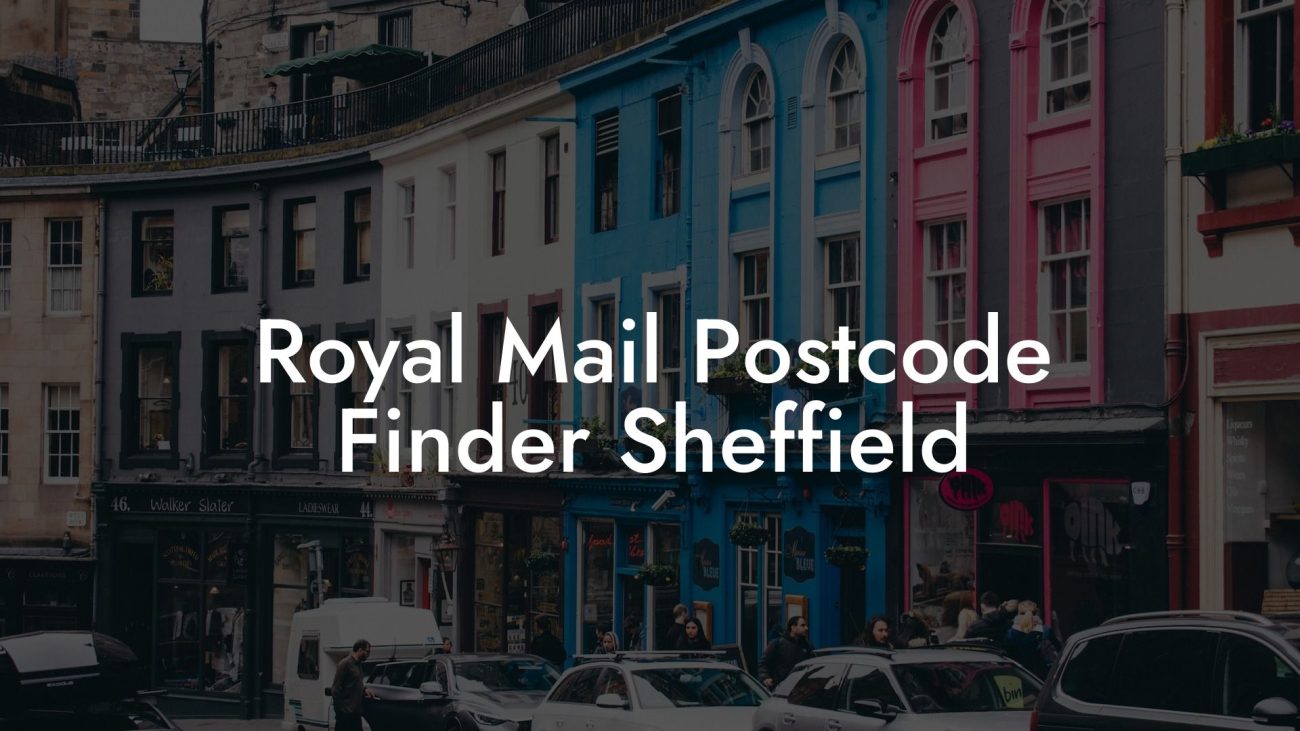 Royal Mail Postcode Finder Sheffield