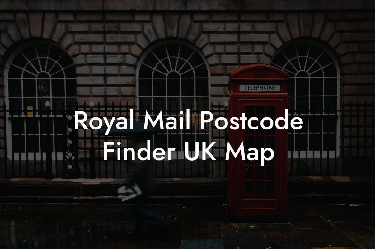 Royal Mail Postcode Finder UK Map