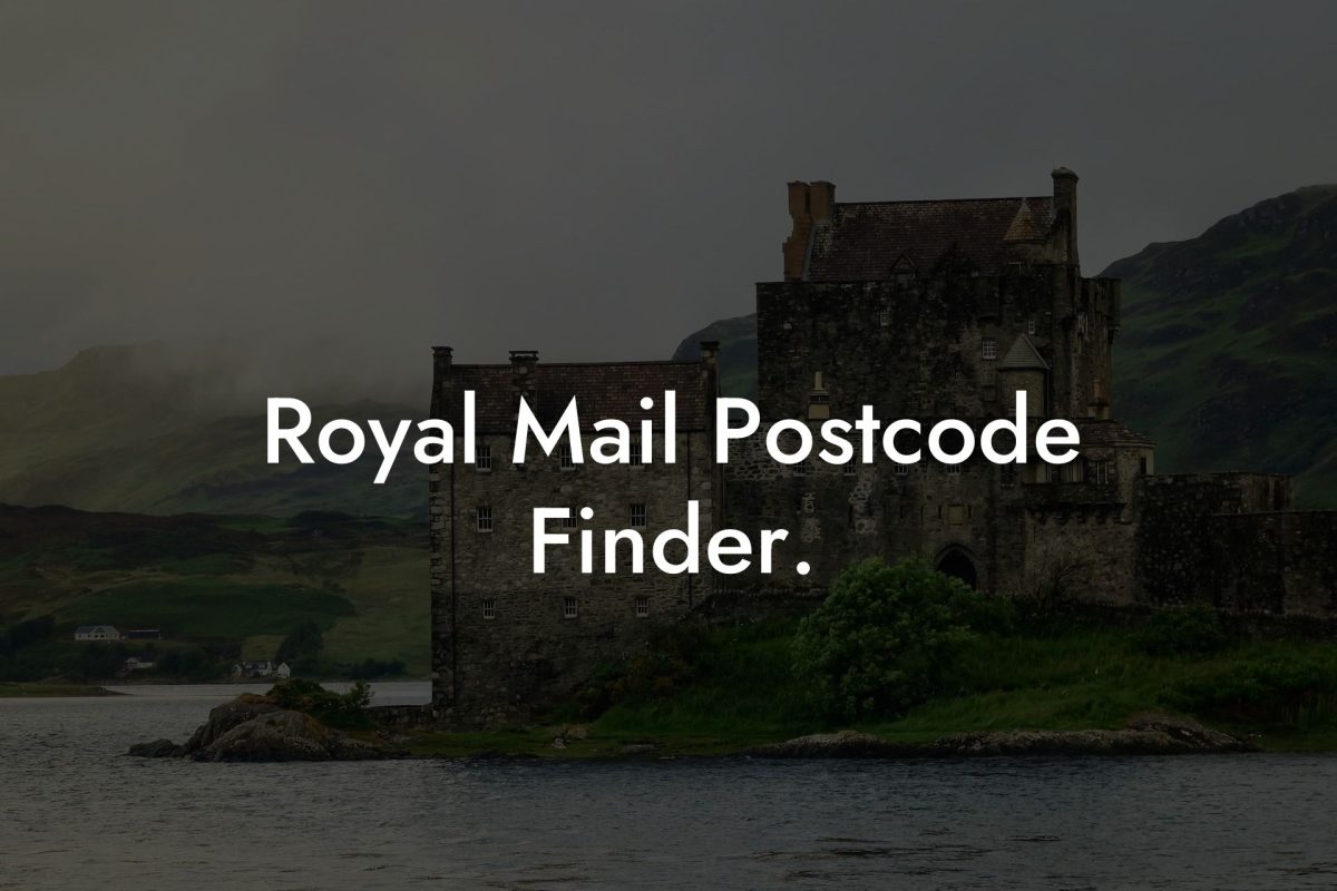 Royal Mail Postcode Finder