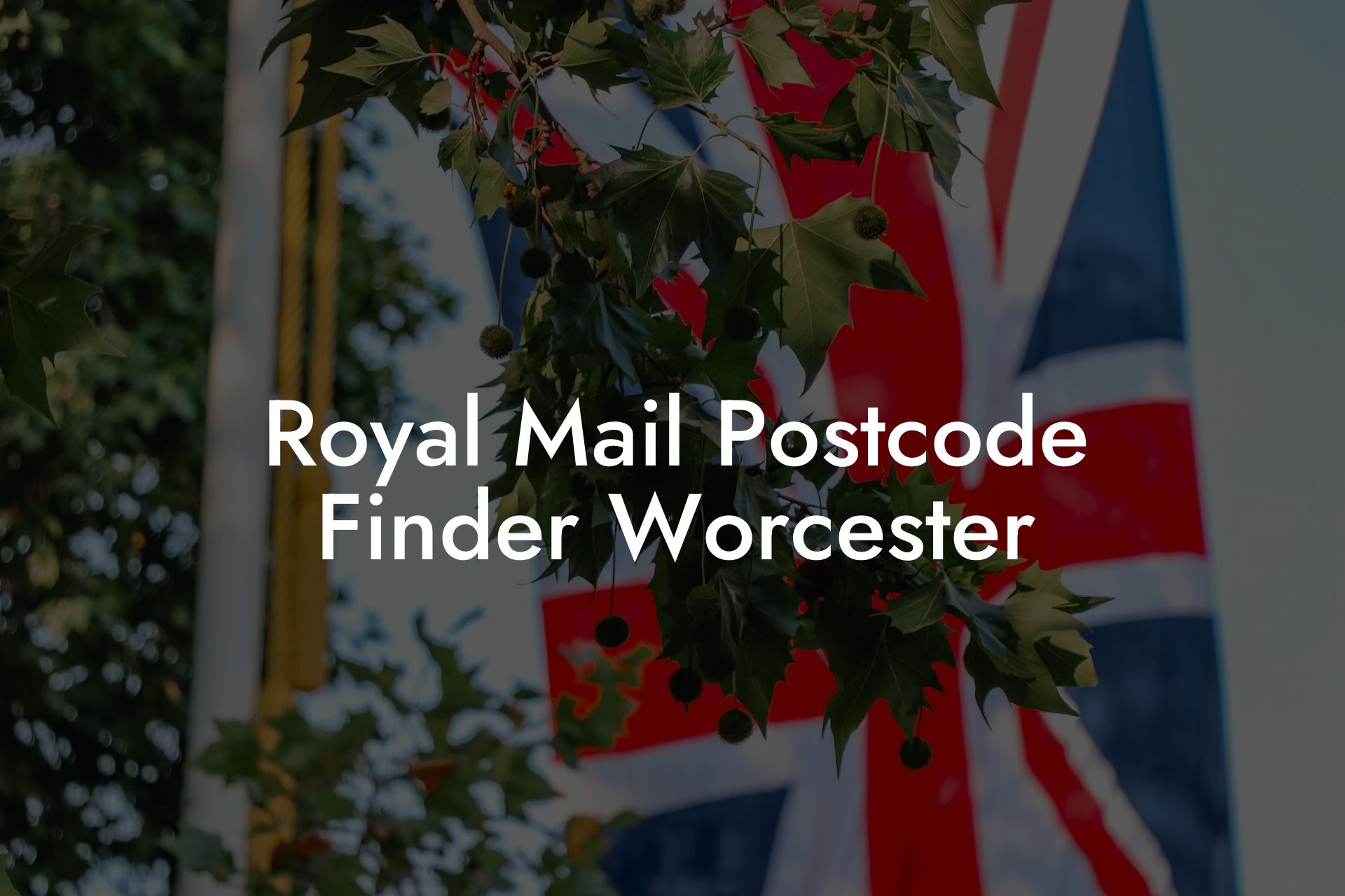 Royal Mail Postcode Finder Worcester