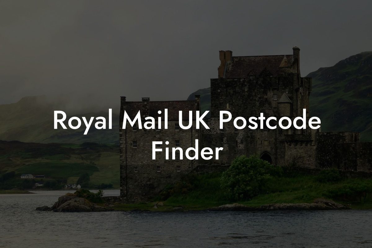 Royal Mail UK Postcode Finder