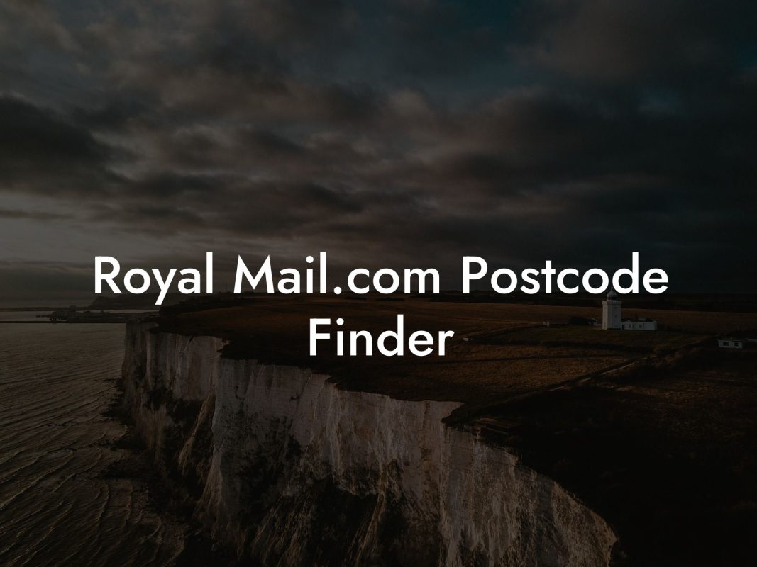 Royal Mail.com Postcode Finder