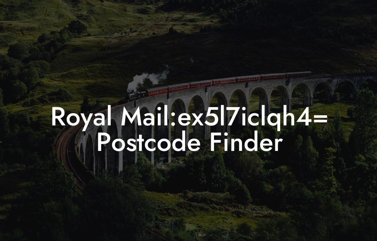 Royal Mail:ex5l7iclqh4= Postcode Finder