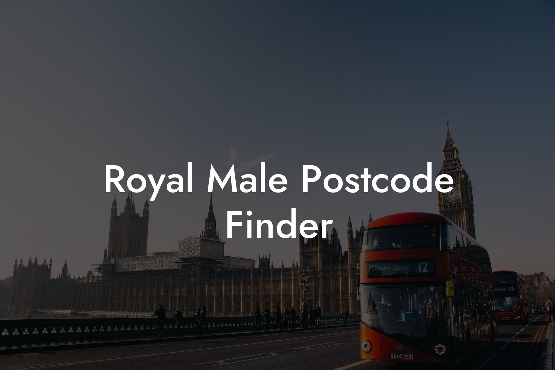 Royal Male Postcode Finder