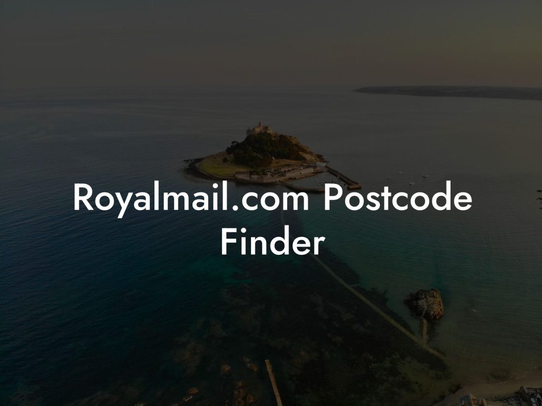 Royalmail.com Postcode Finder