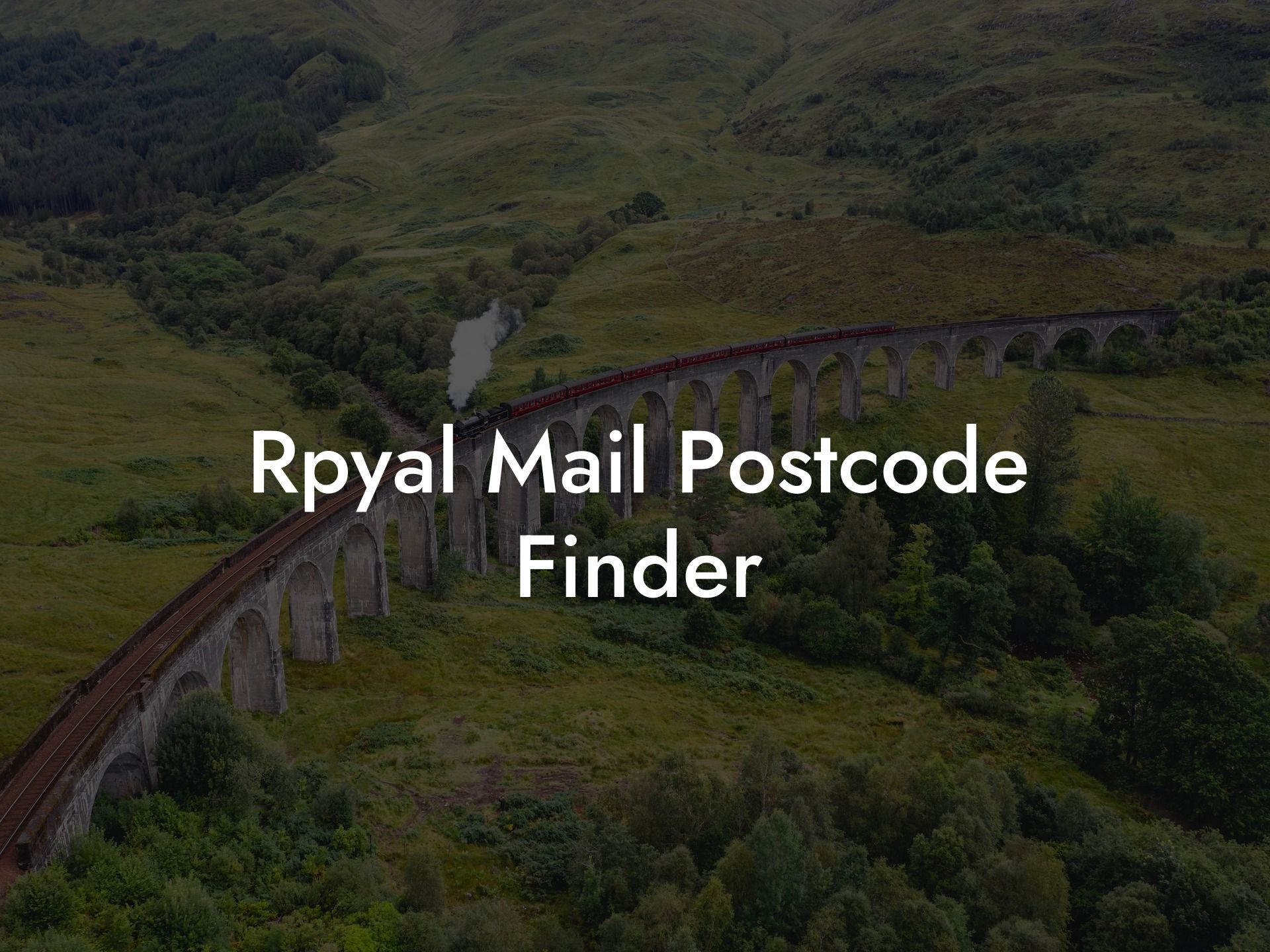 Rpyal Mail Postcode Finder