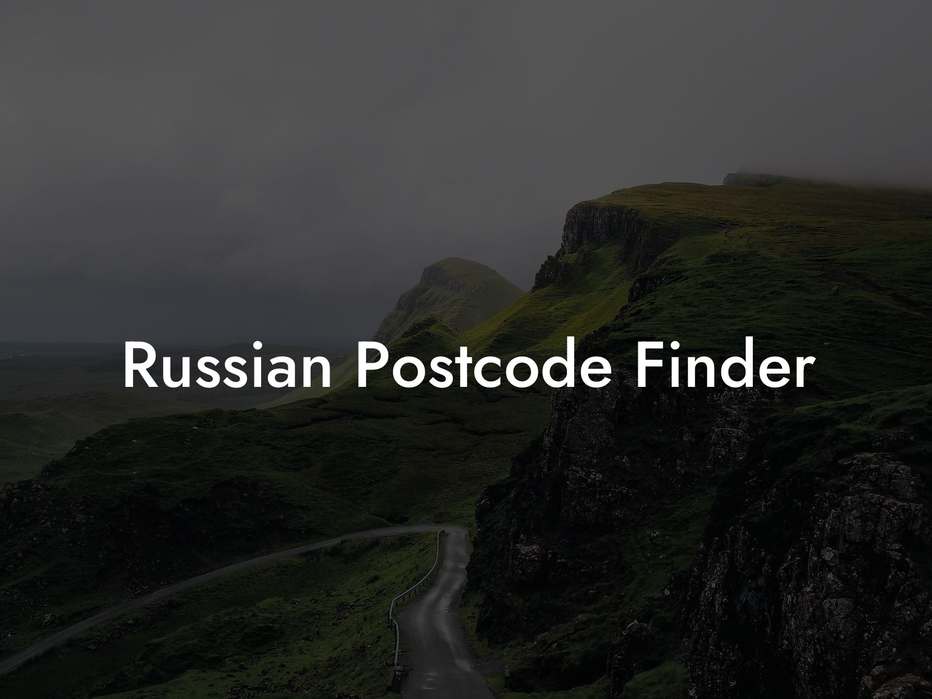 Russian Postcode Finder