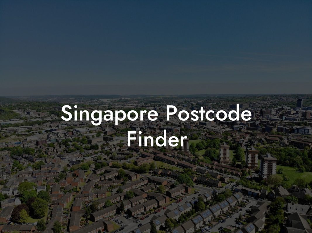 Singapore Postcode Finder