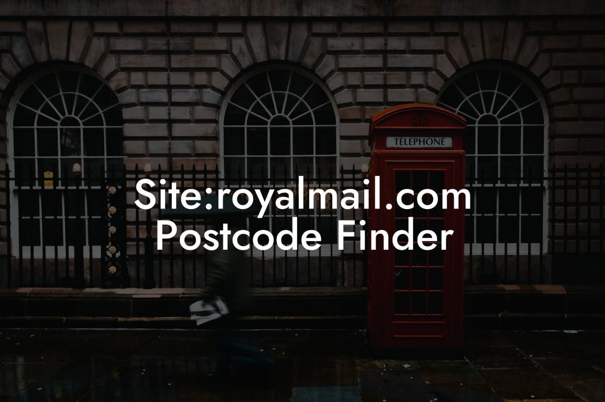 Site:royalmail.com Postcode Finder