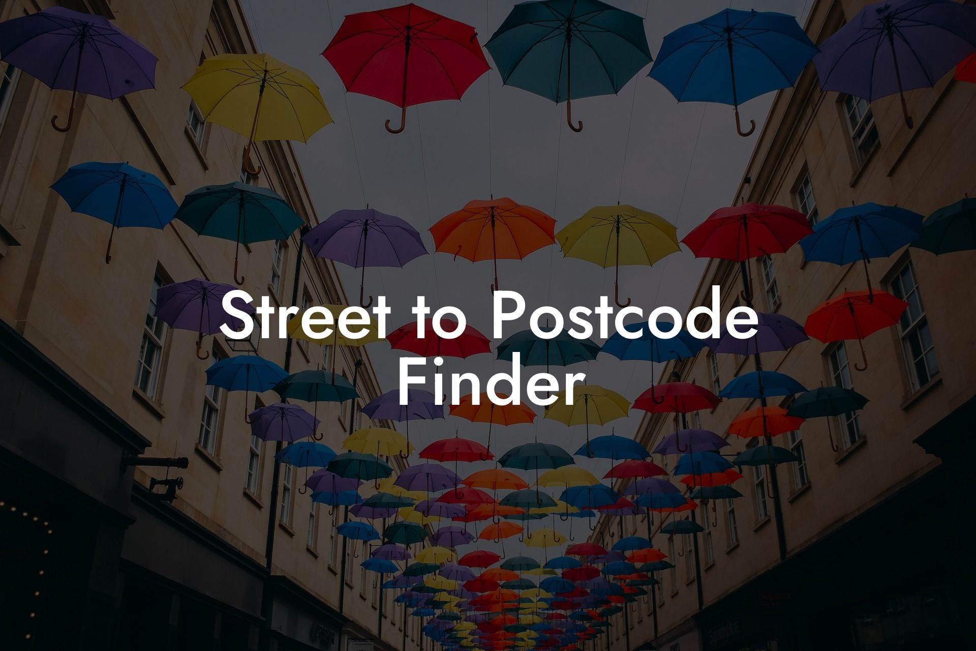 Street to Postcode Finder