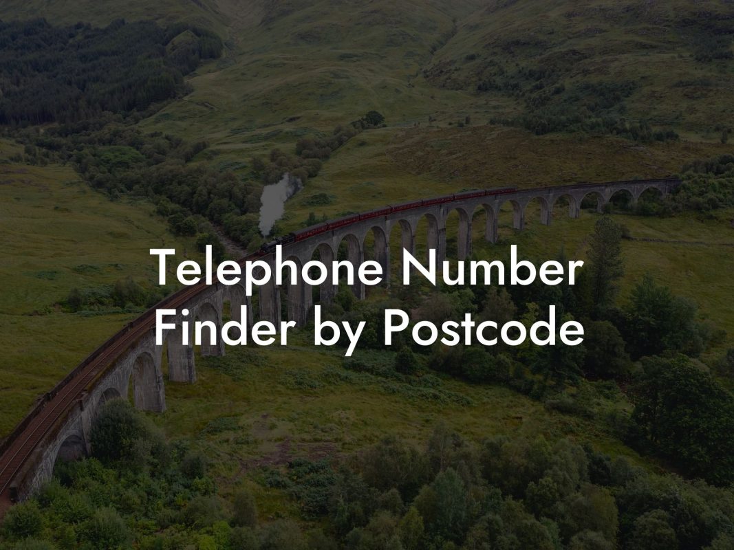 Telephone Number Finder by Postcode