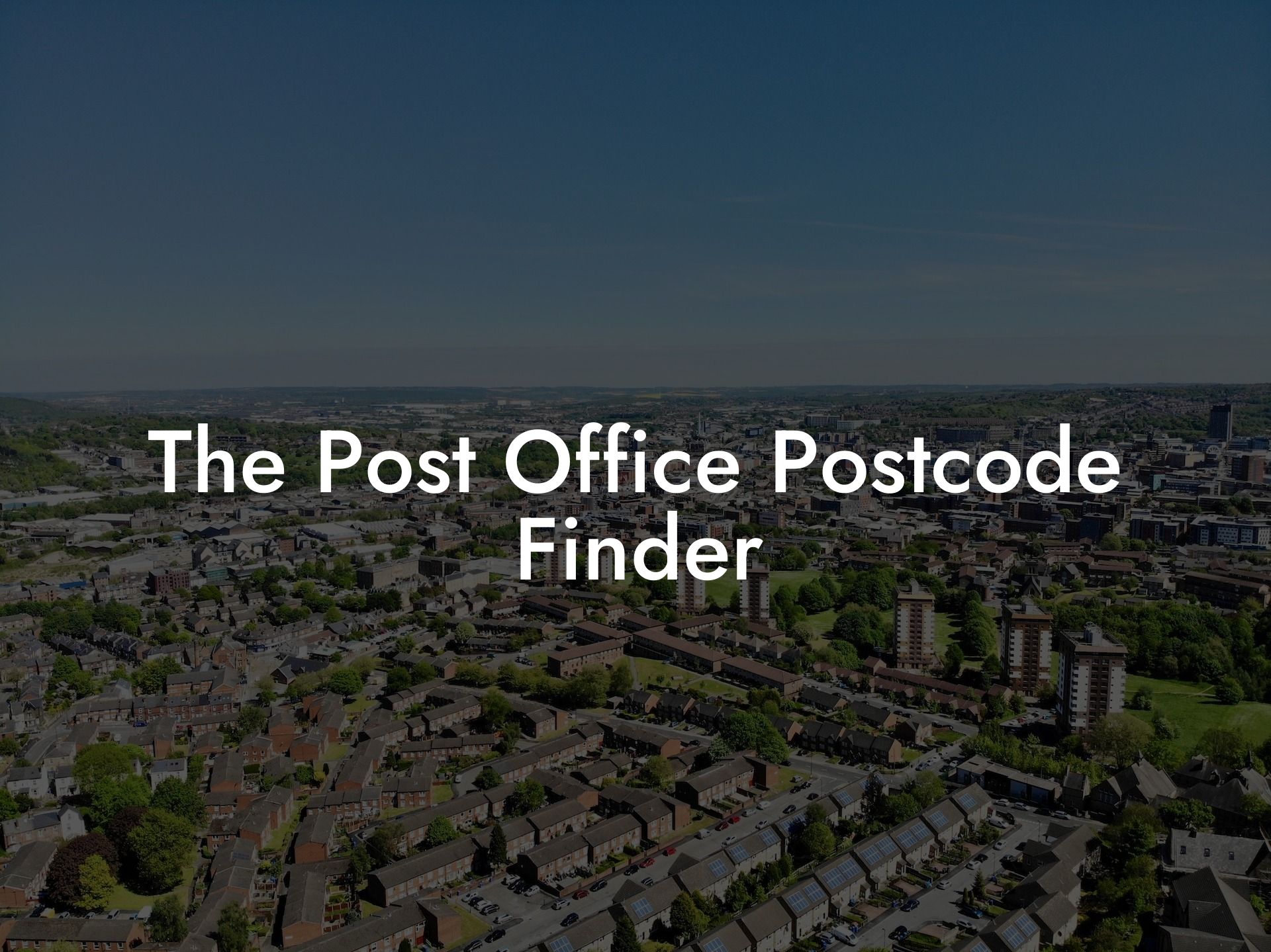 The Post Office Postcode Finder