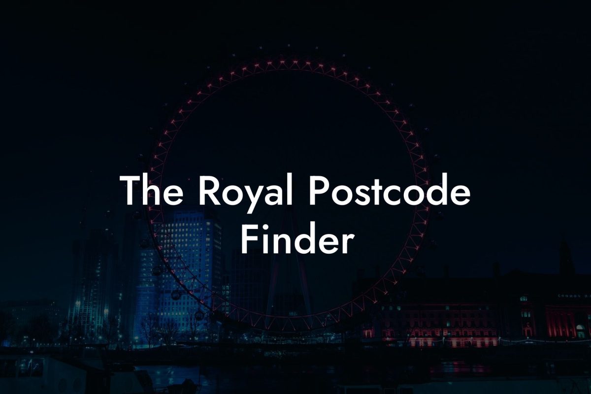 The Royal Postcode Finder