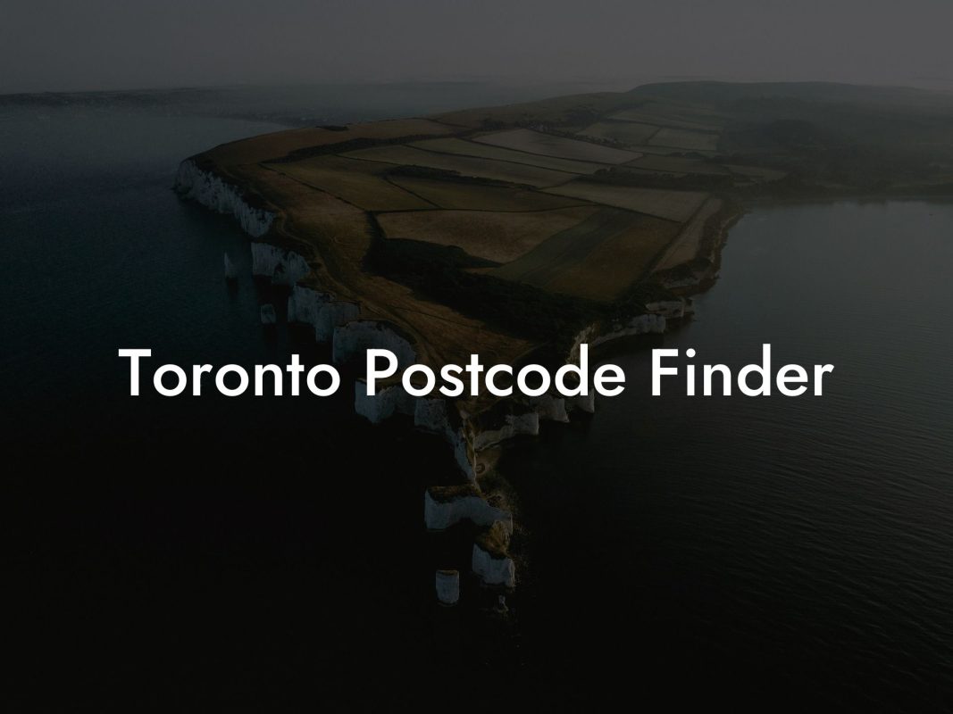 Toronto Postcode Finder