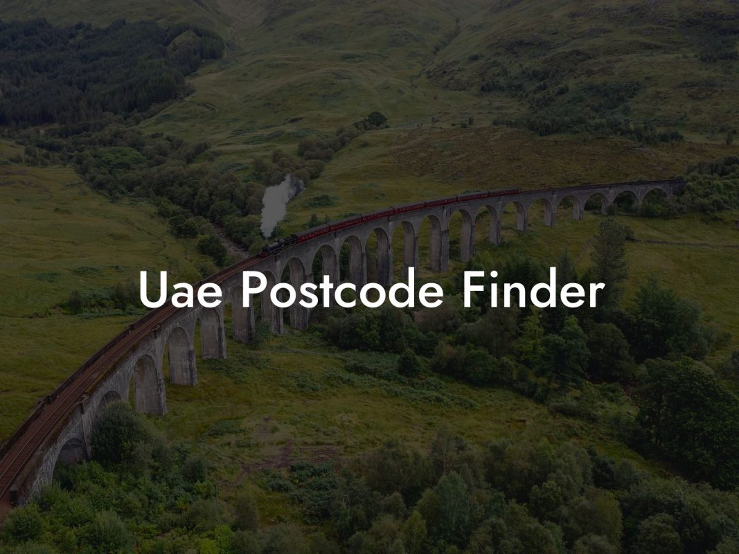 Uae Postcode Finder