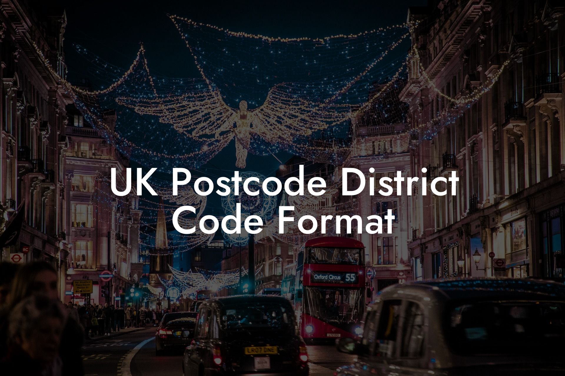 UK Postcode District Code Format