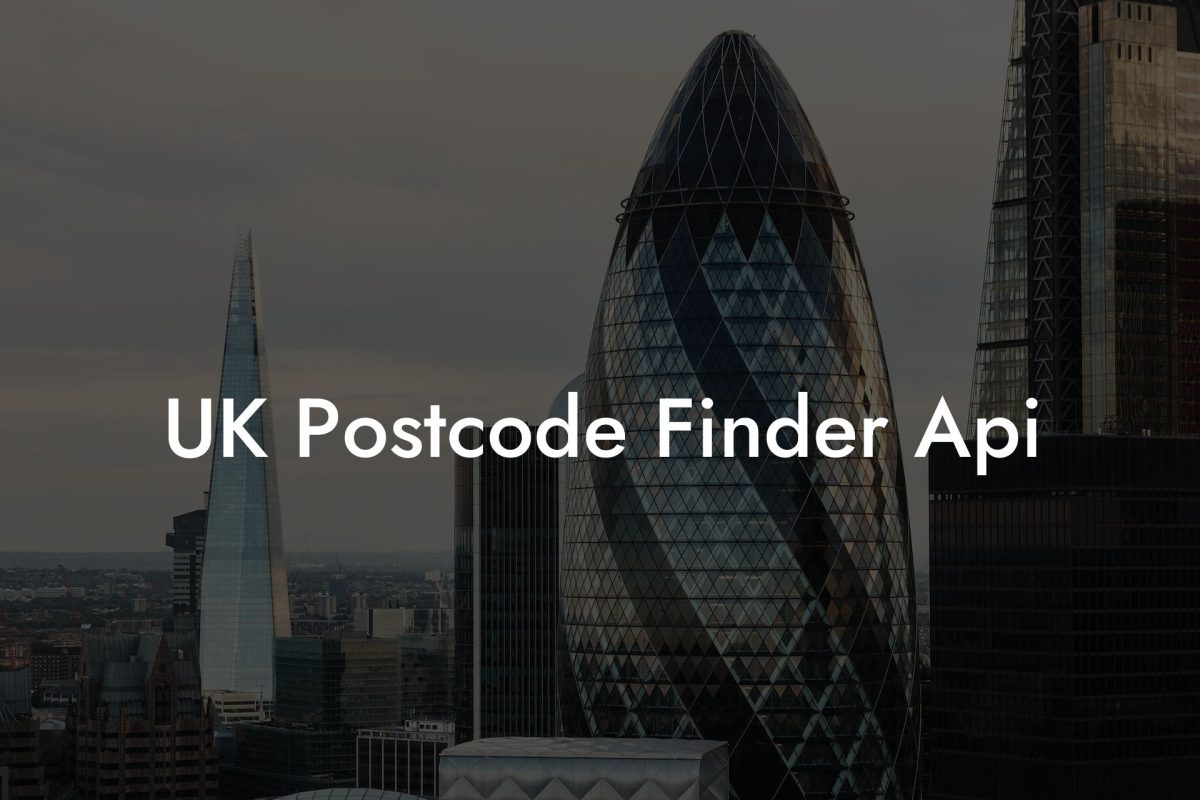 UK Postcode Finder Api