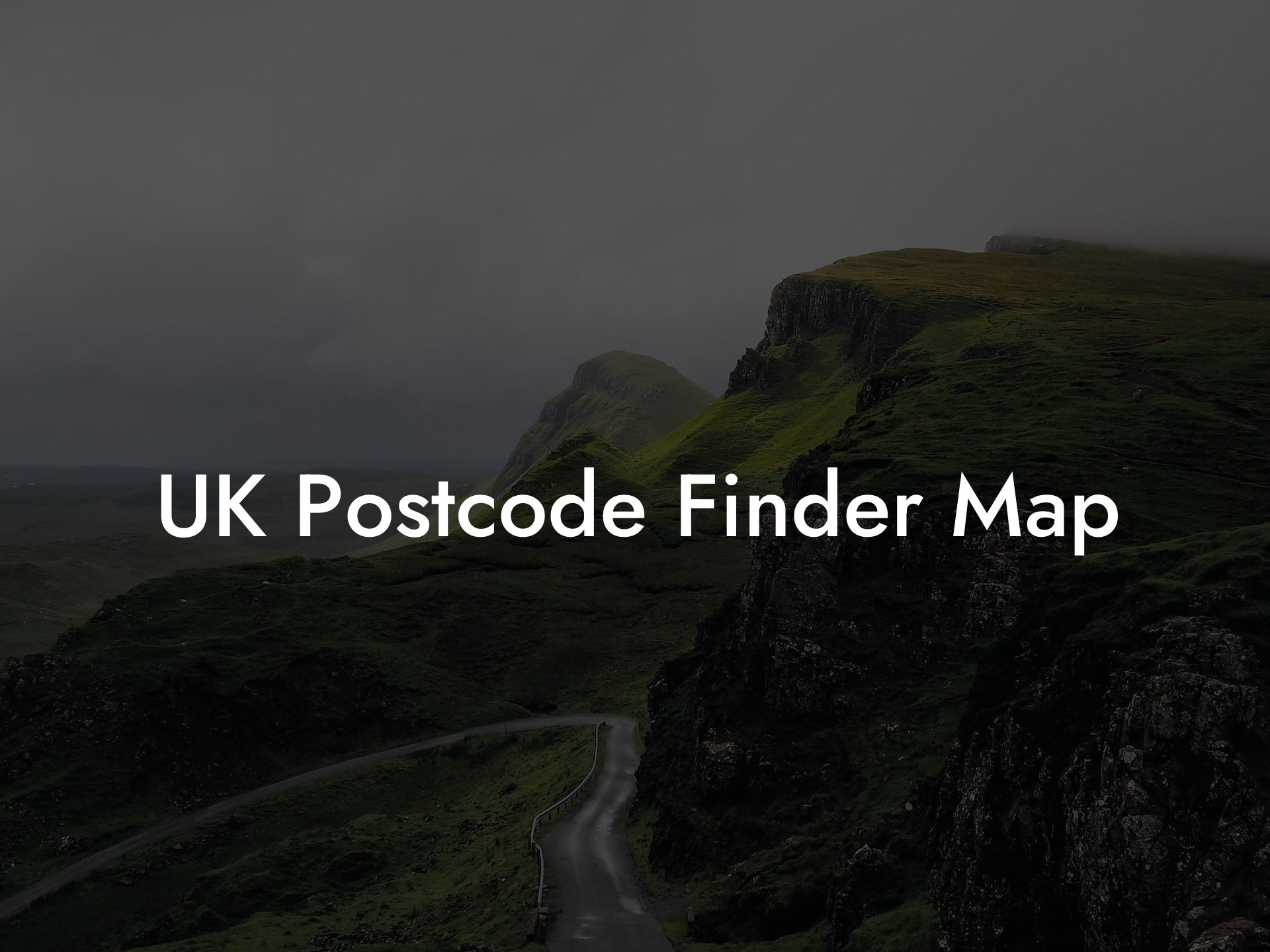 UK Postcode Finder Map