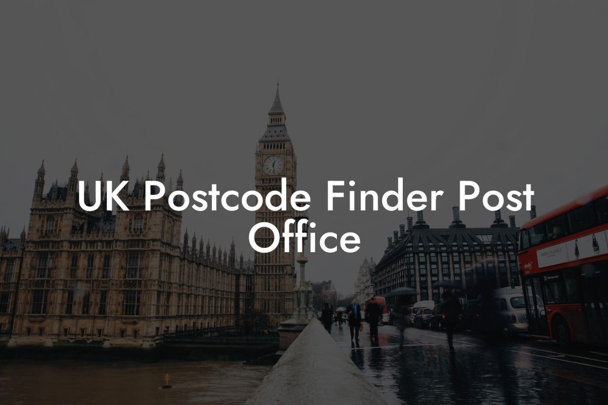 UK Postcode Finder Post Office