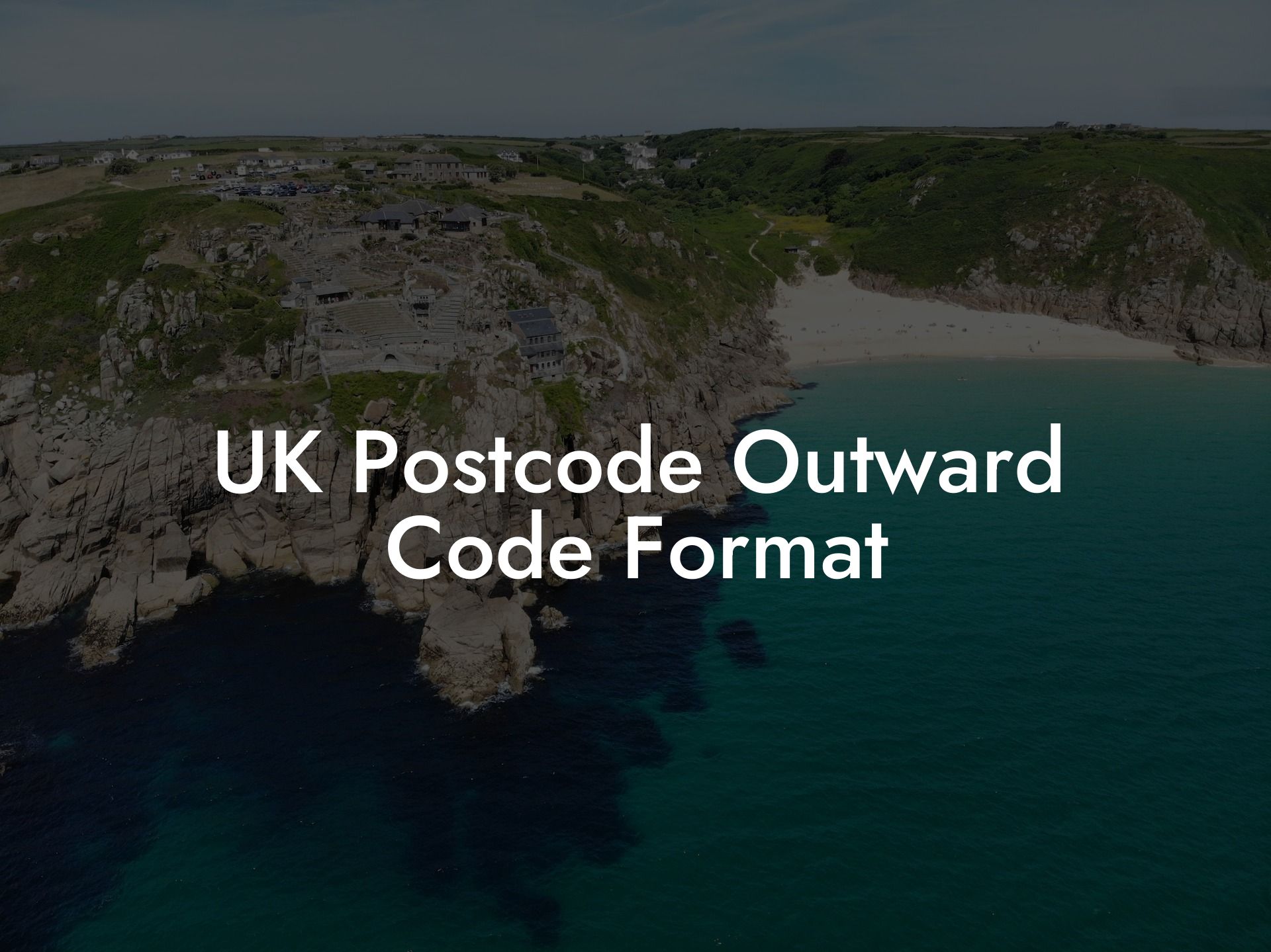 UK Postcode Outward Code Format