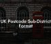 UK Postcode Sub-District Format