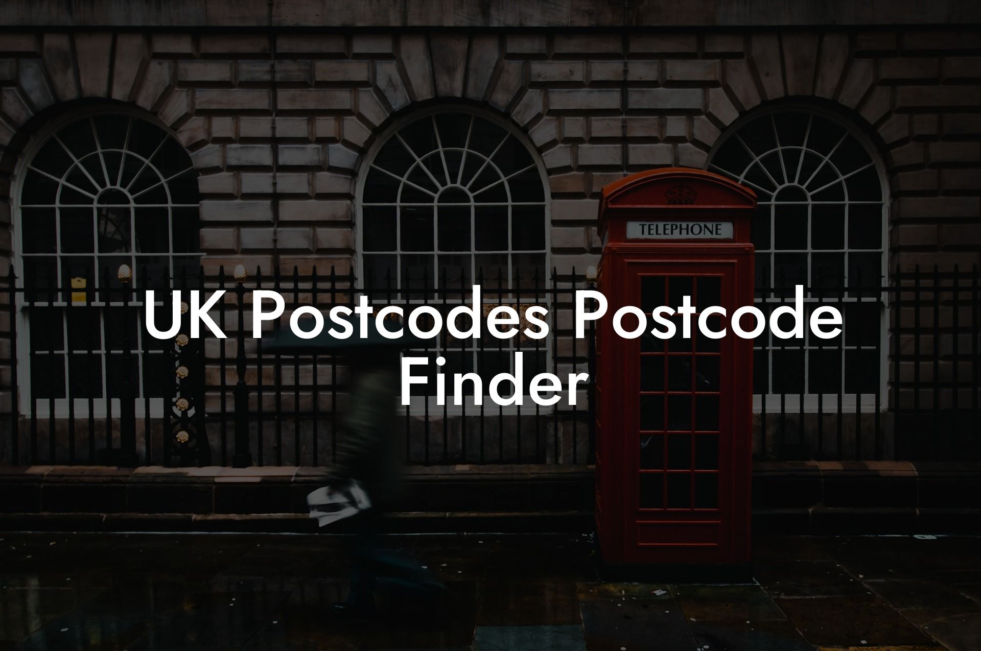 UK Postcodes Postcode Finder