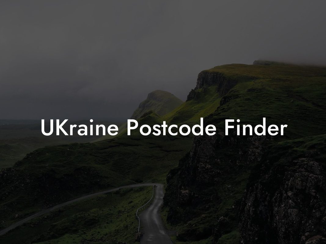 UKraine Postcode Finder