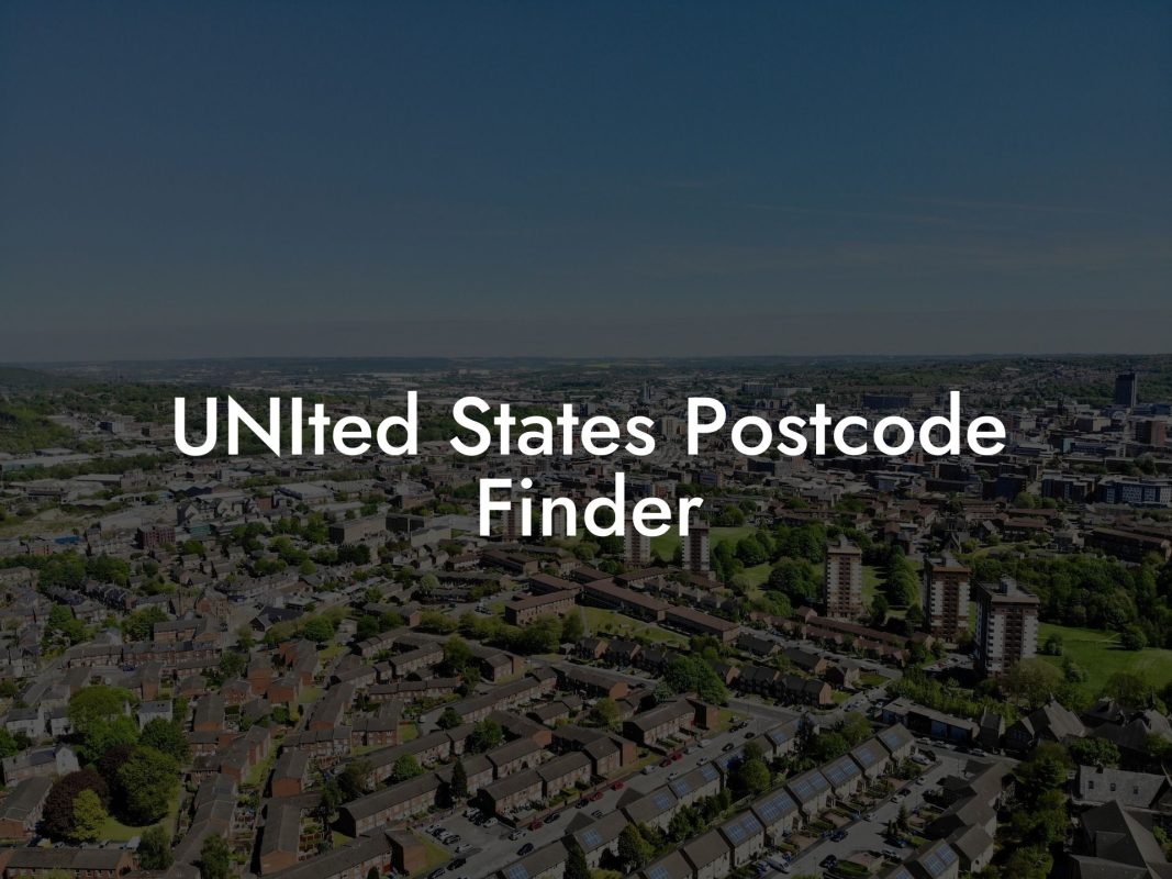 UNIted States Postcode Finder